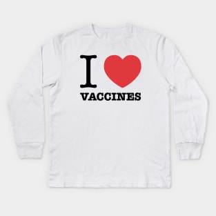 I Heart Vaccines Kids Long Sleeve T-Shirt